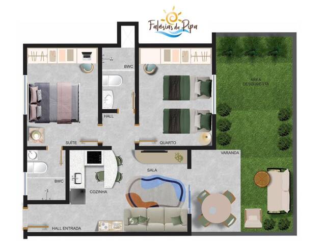 #408 - Flat para Venda em Tibau do Sul - RN - 3